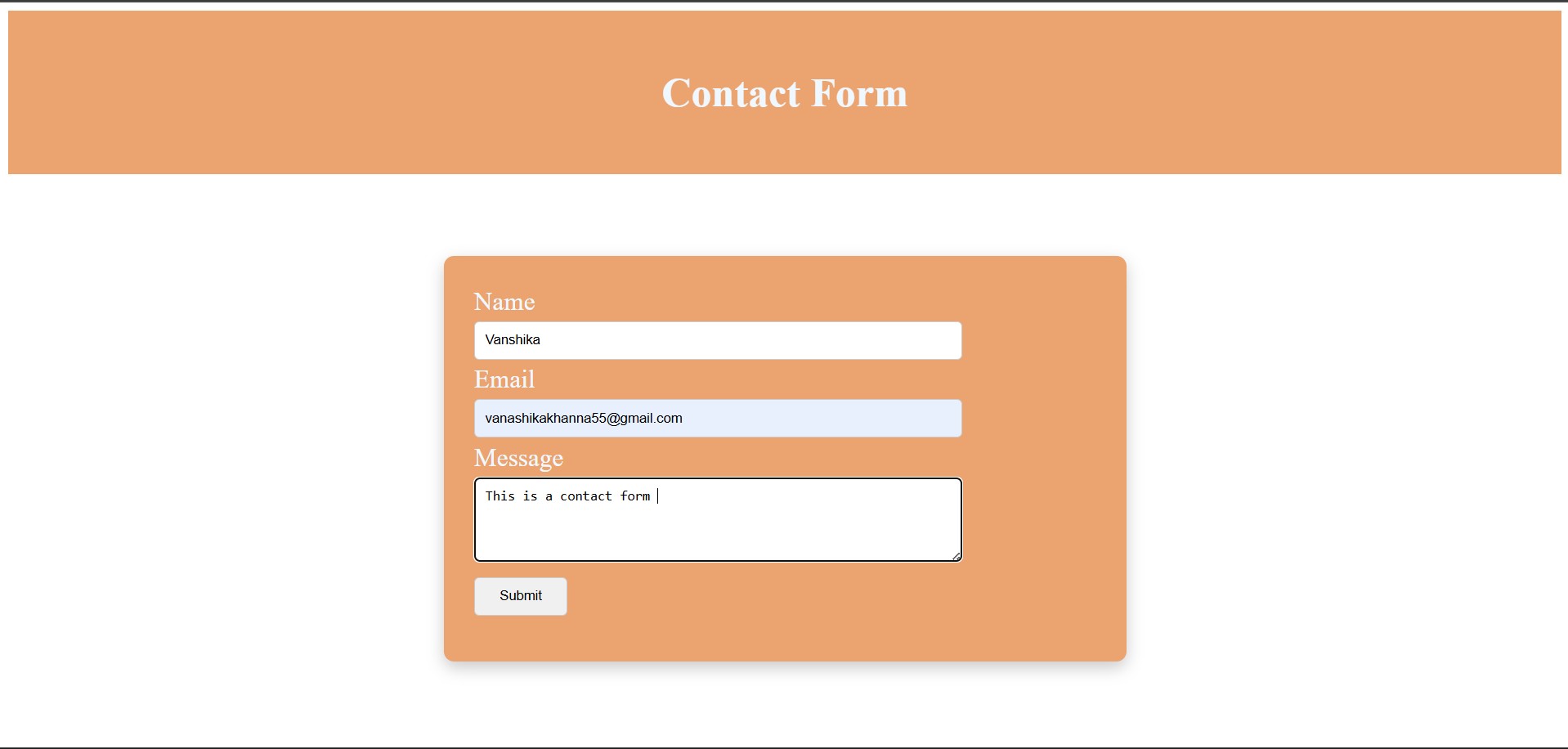 Form Project